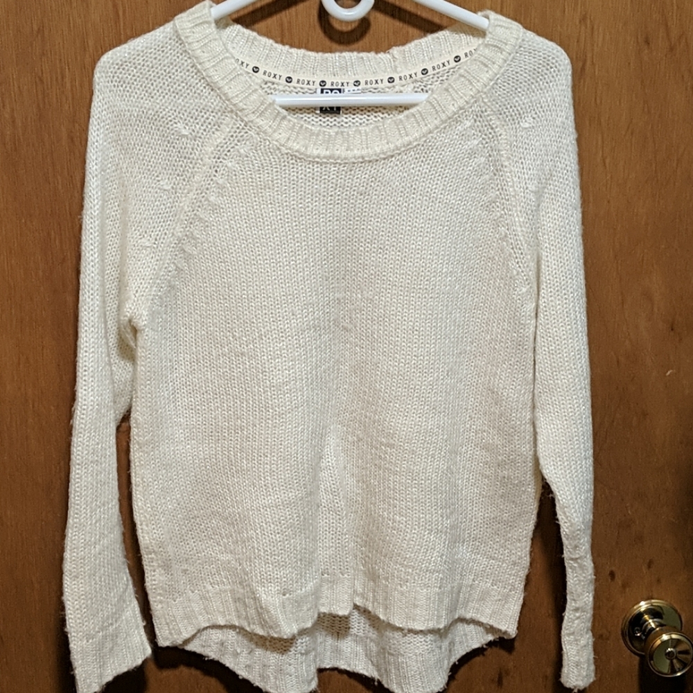 Cream Roxy sweater